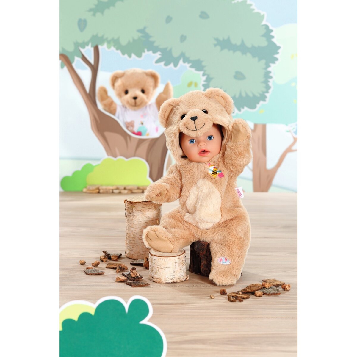 BABY born® Bär Kuschelanzug 43cm