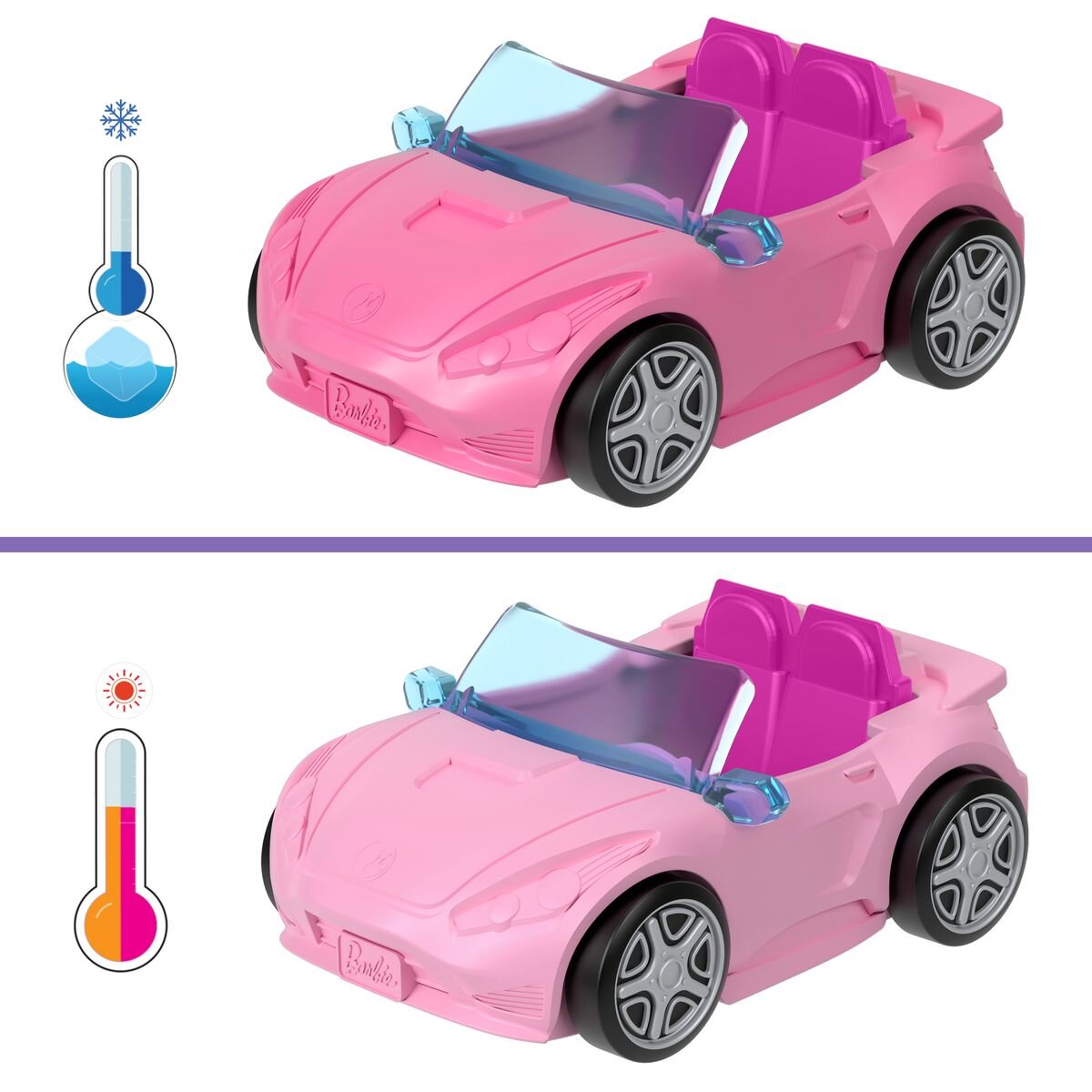 Barbie Mini BarbieLand Puppe und Cabrio