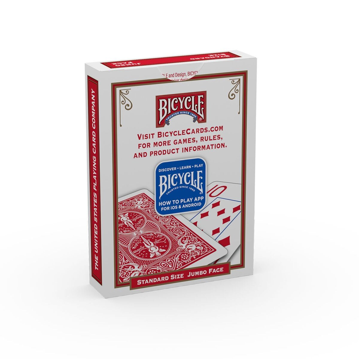 Bicycle® Kartenspiel Rider Back Jumbo Index, 1 Packung, 2-fach sortiert