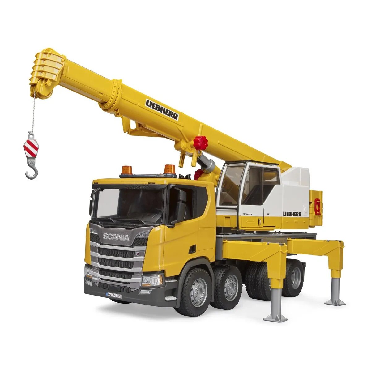 BRUDER® Scania Super 560R Liebherr Kran-LKW mit L+S Modul