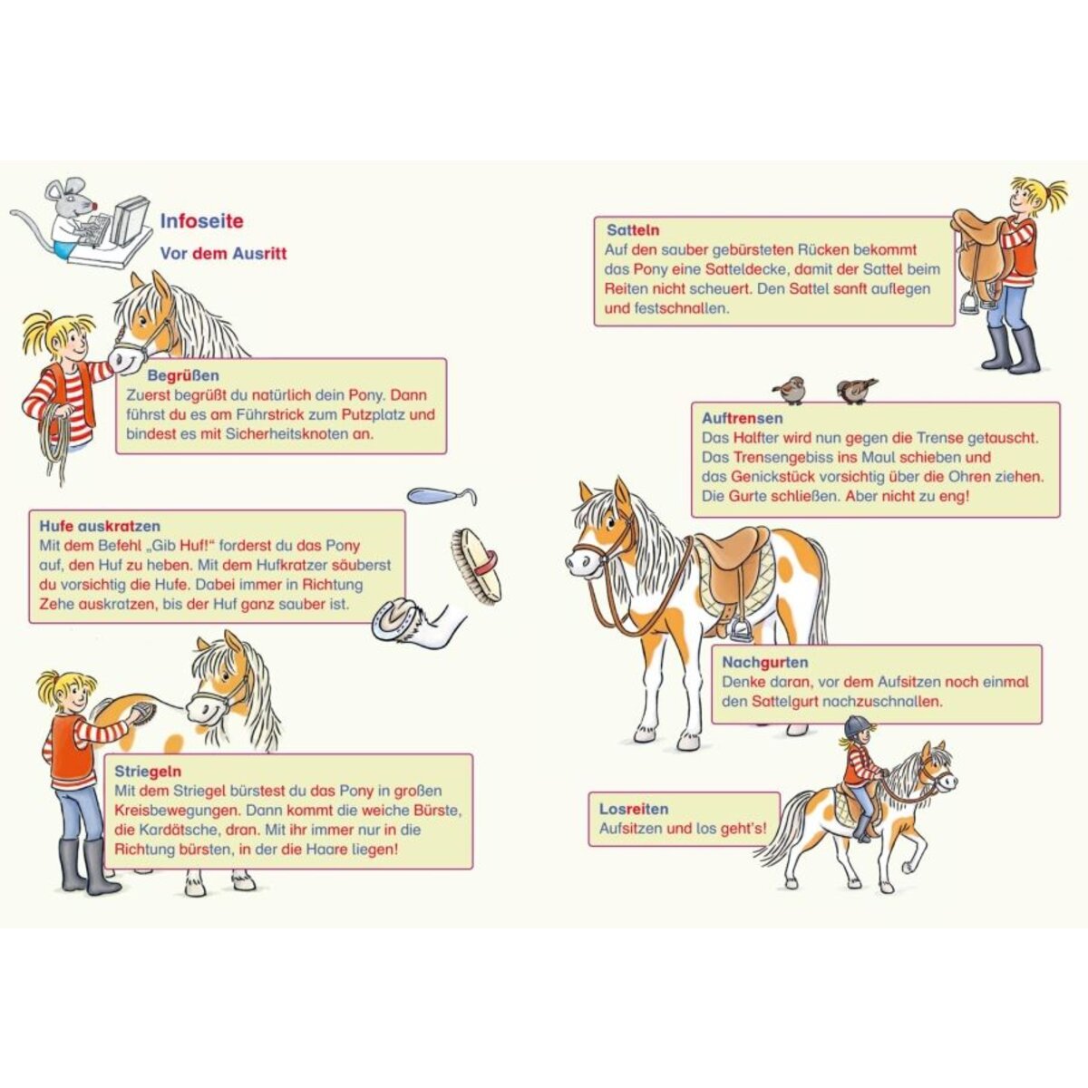 Carlsen Verlag LESEMAUS zum Lesenlernen Sammelbände: Pony-Silben-Geschichten mit Conni