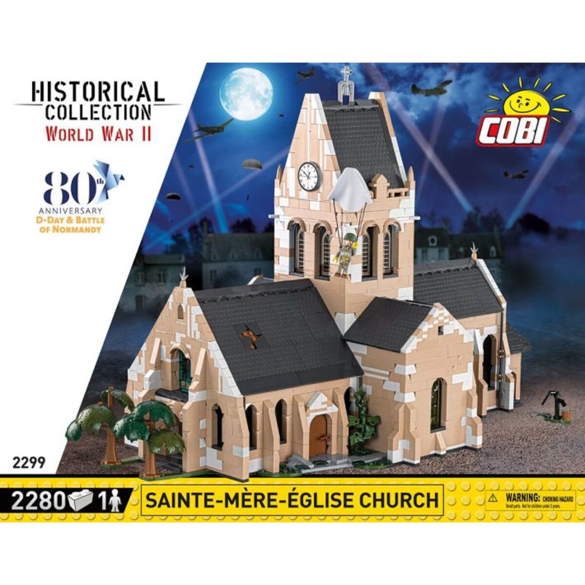 Cobi Historical Collection 2299 - Sainte-Mère-Église Church