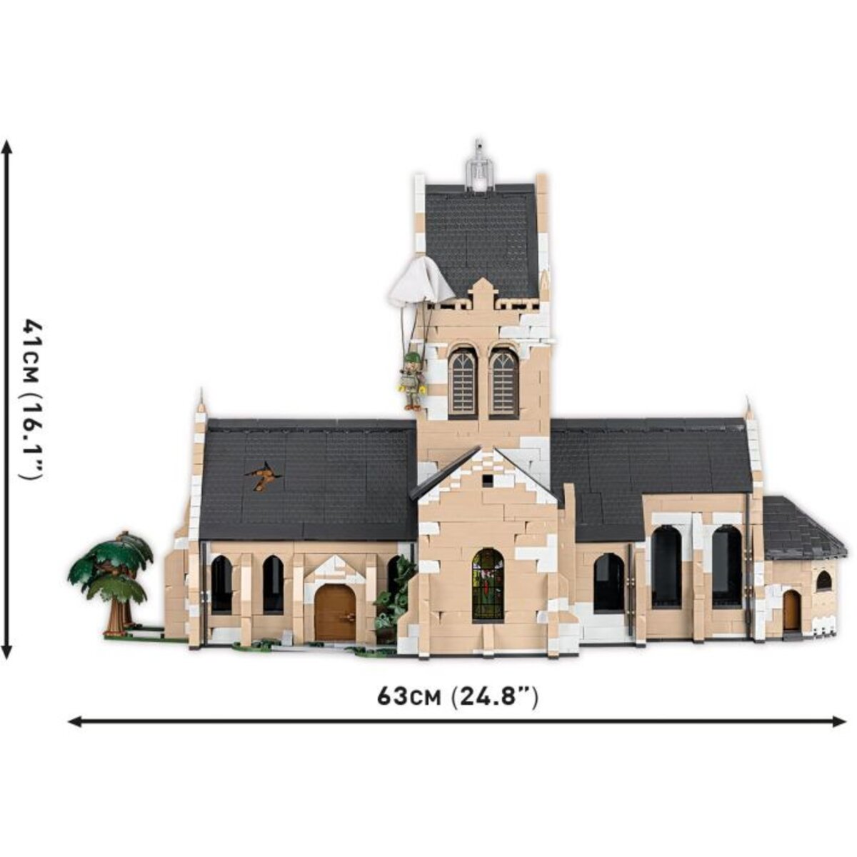 Cobi Historical Collection 2299 - Sainte-Mère-Église Church