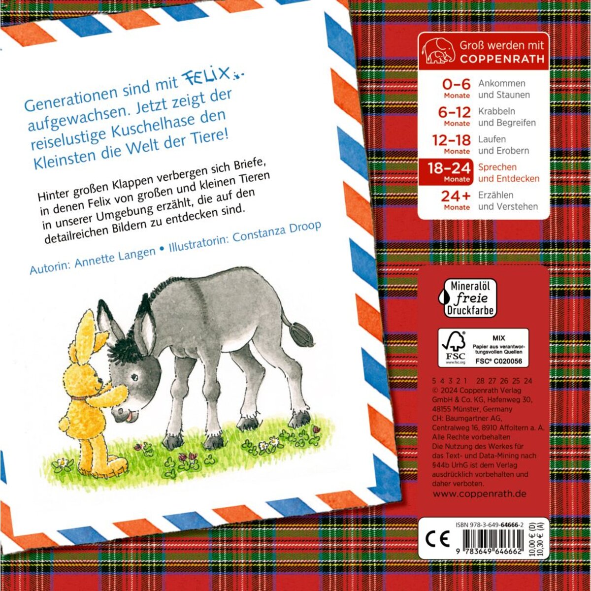 Coppenrath Verlag Erste Briefe für Tier-Entdecker von Felix (Pappbilderbuch)
