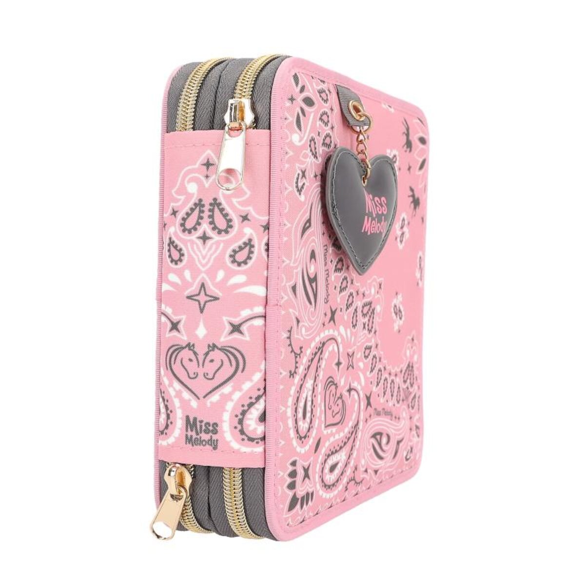 Depesche Miss Melody 2-Fach Federtasche mit Anhänger BANDANA