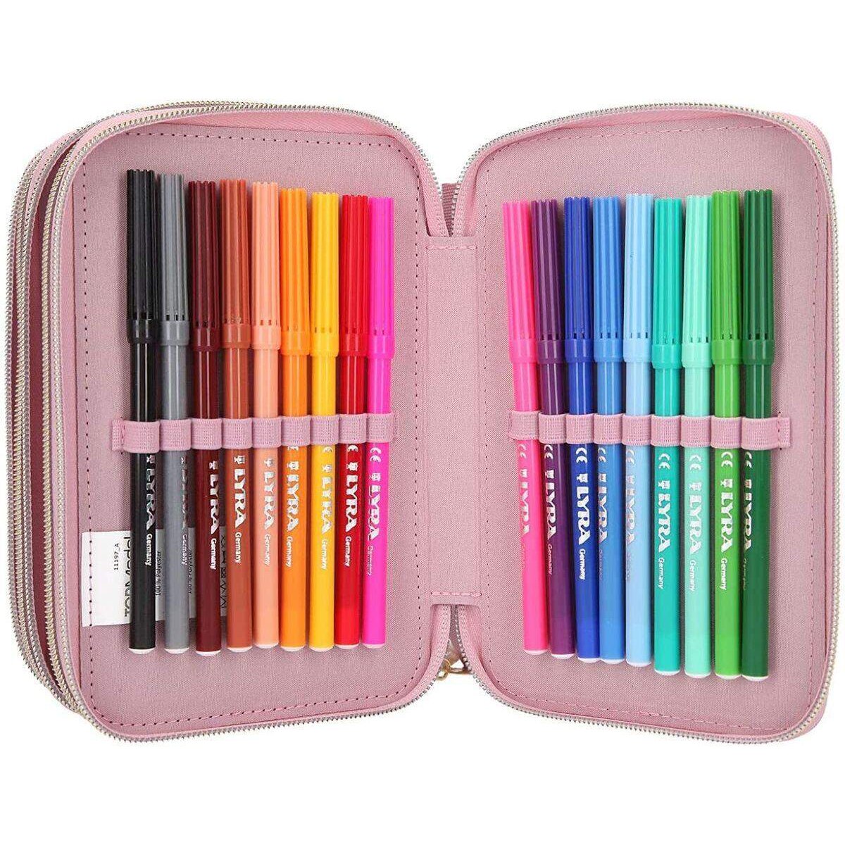 Depesche TOPModel 3-Fach Federtasche CITY FLOWERS