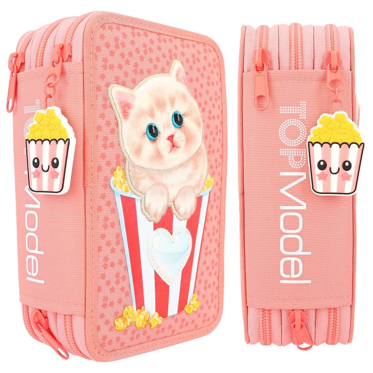 Depesche TOPModel 3-Fach Federtasche Katzen Applikation CUTIE STAR