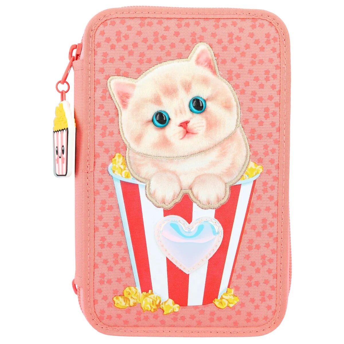 Depesche TOPModel 3-Fach Federtasche Katzen Applikation CUTIE STAR