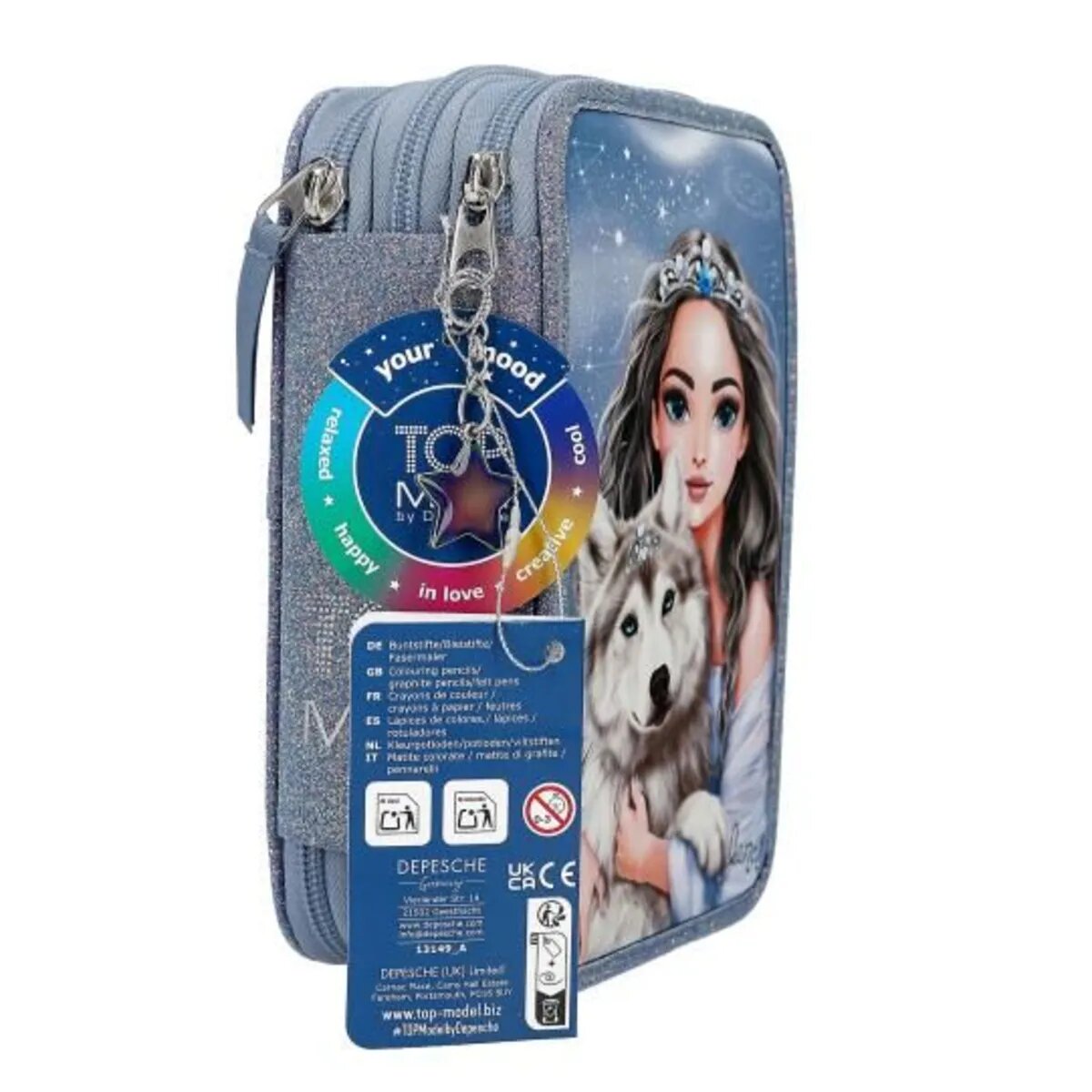 Depesche TOPModel 3 Fach Federtasche WOLF