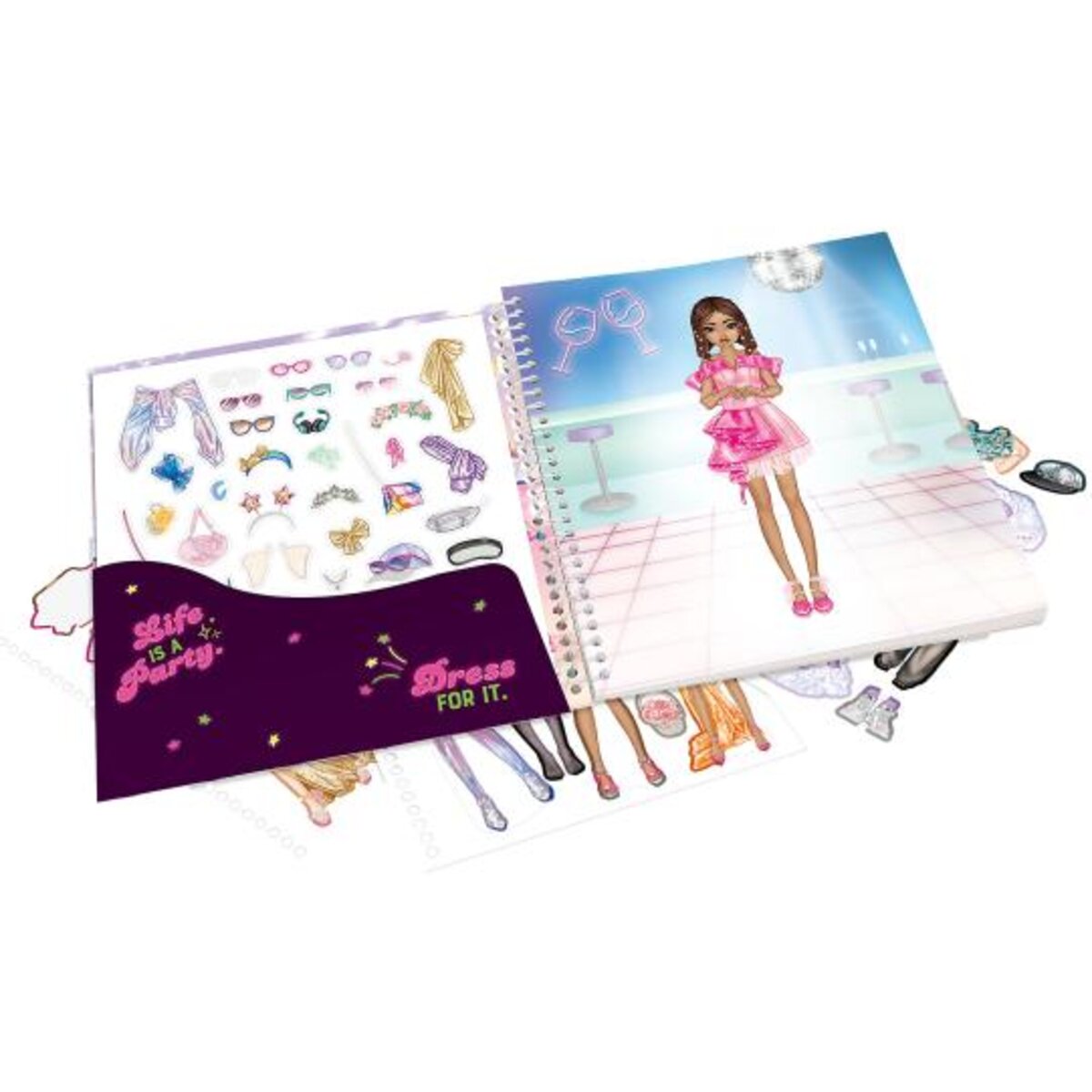 Depesche TOPModel Dress Me Up Stickerbuch Party