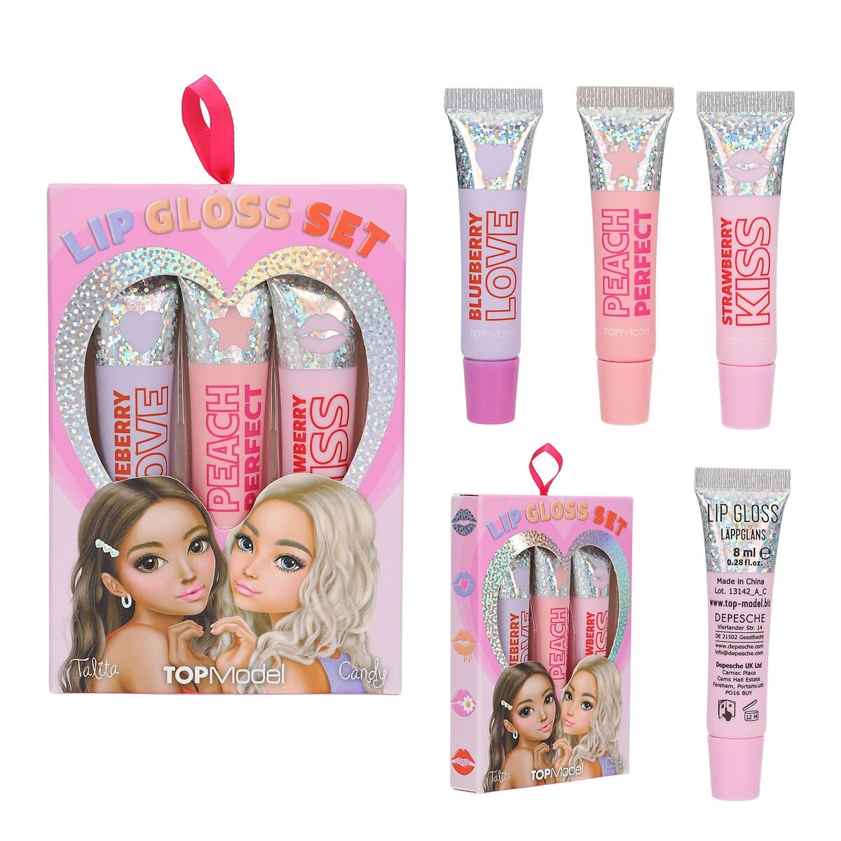 Depesche TOPModel Lipgloss Set Holo BEAUTY and ME