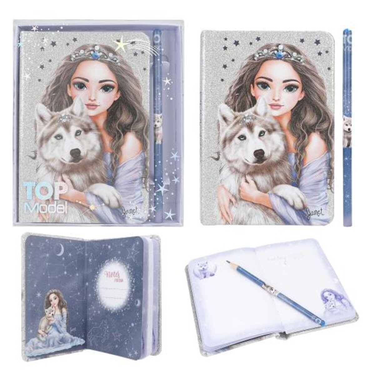 Depesche TOPModel Notizbuch & Bleistift WOLF