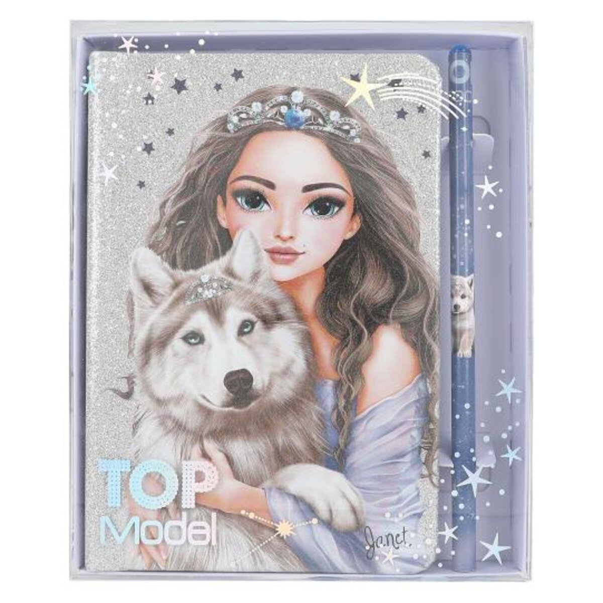 Depesche TOPModel Notizbuch & Bleistift WOLF