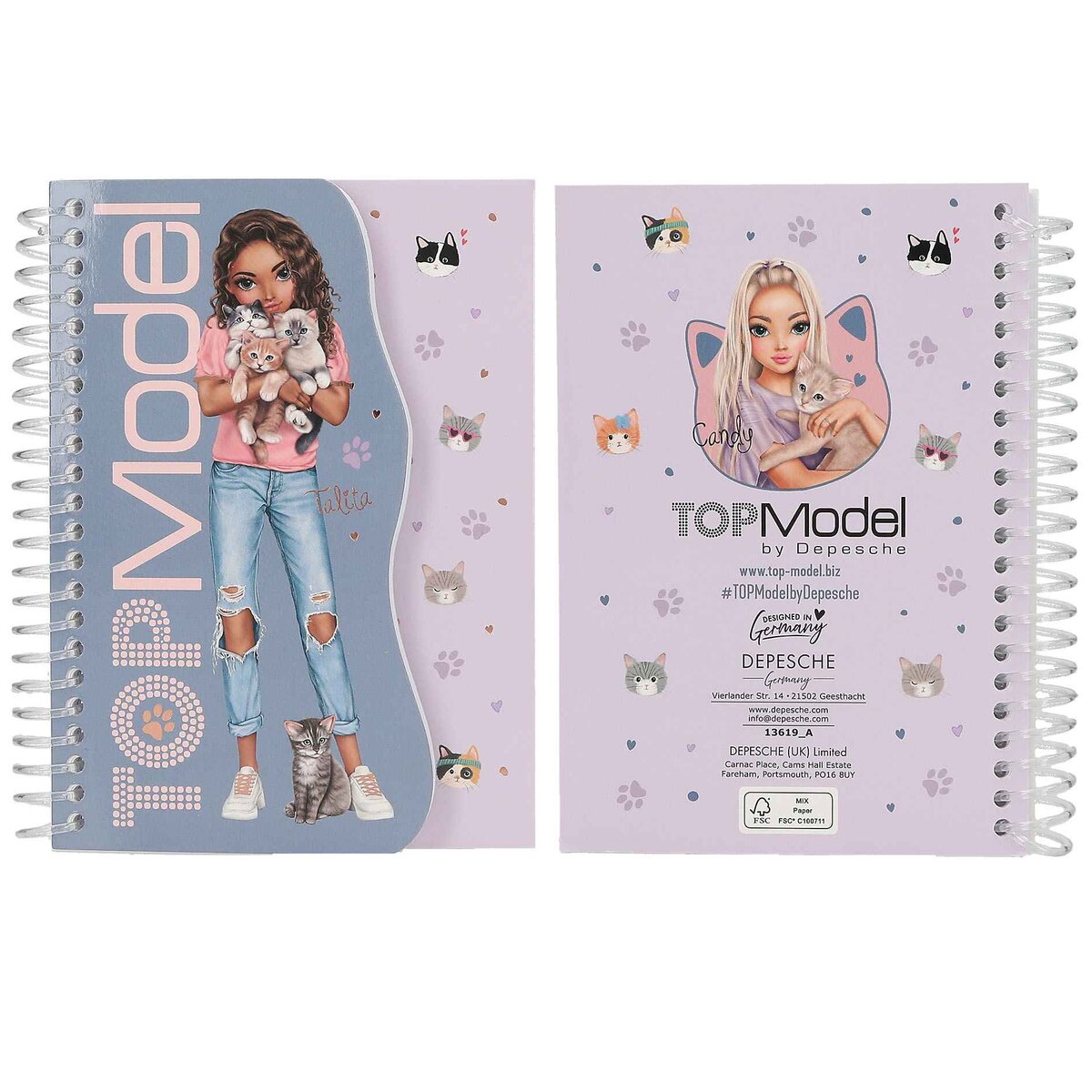 Depesche TOPModel Notizbuch, 1 Stück, 4-fach sortiert