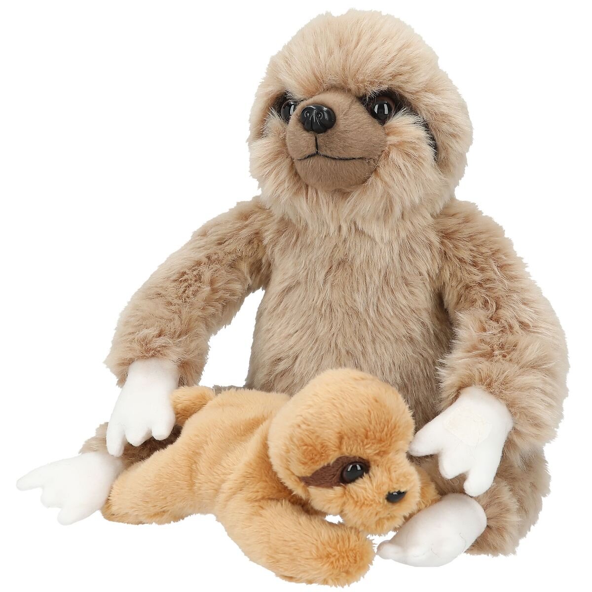 Depesche TOPModel Plüsch Faultier Mama mit Baby, 21 cm