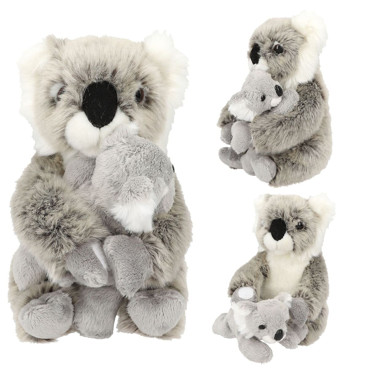 Depesche TOPModel Plüsch Koala Mama mit Baby WILD, 21 cm