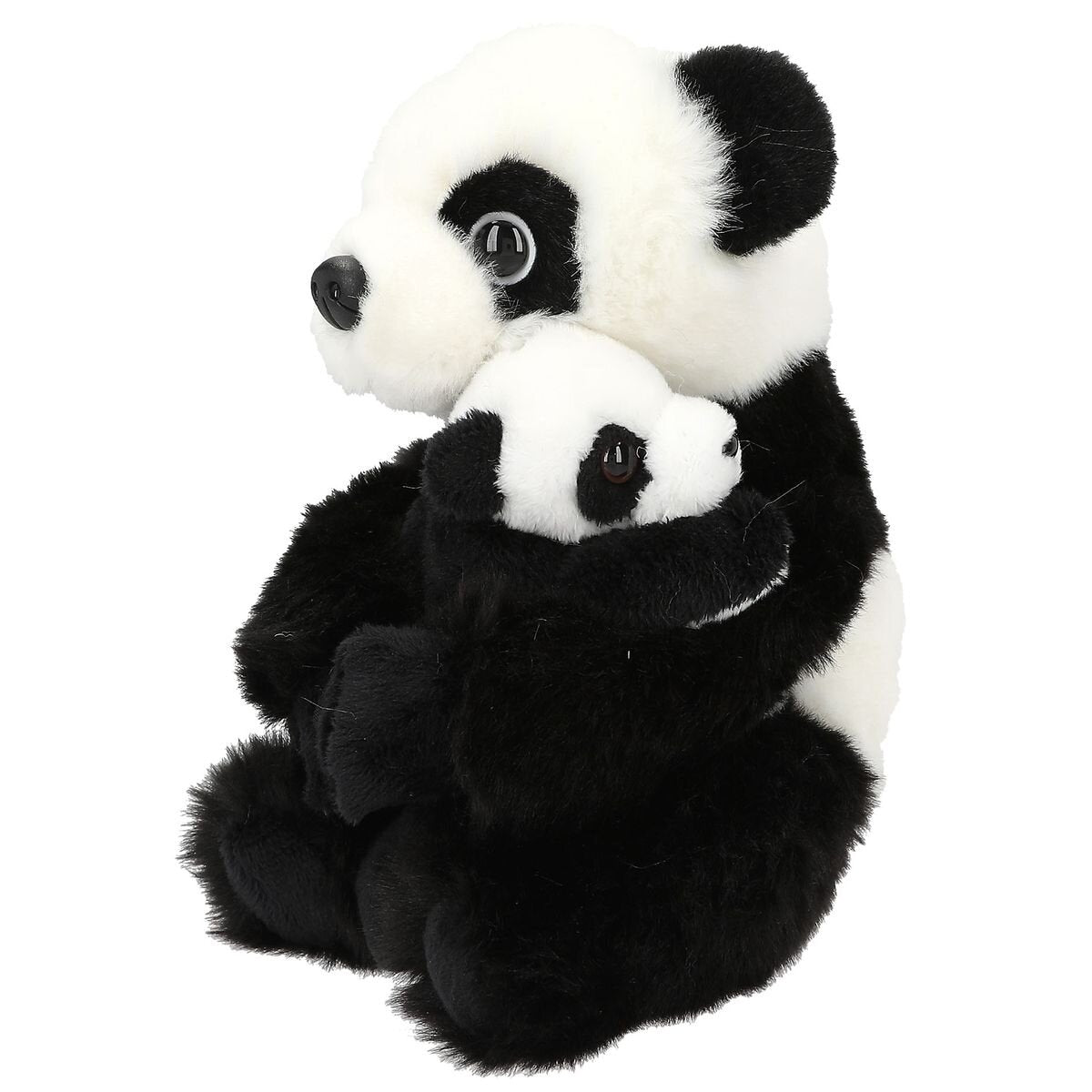 Depesche TOPModel Plüsch Panda Mama mit Baby, 21 cm