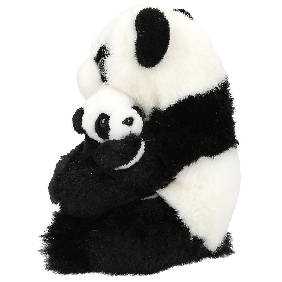 Depesche TOPModel Plüsch Panda Mama mit Baby, 21 cm