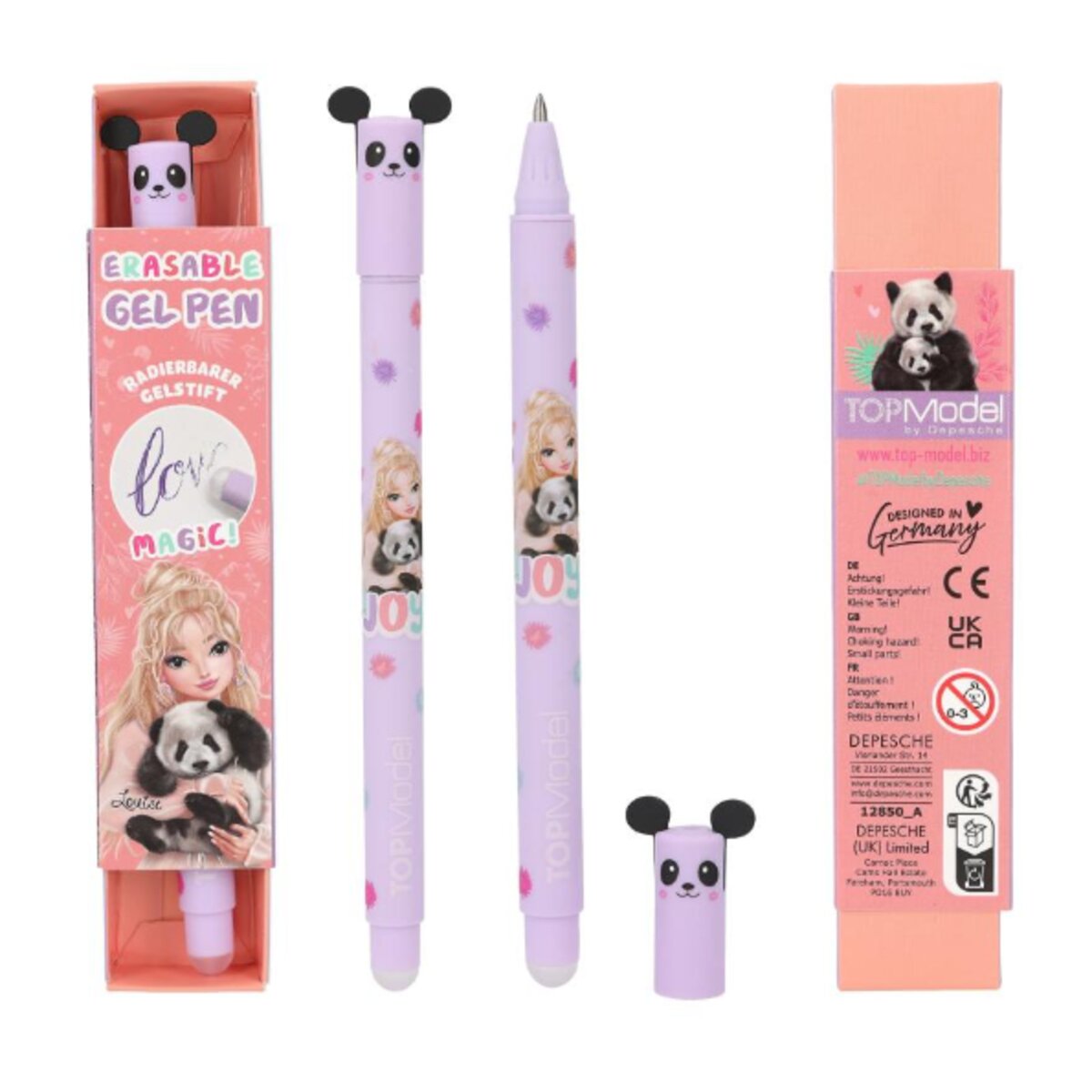 Depesche TOPModel Radierbarer Gelstift WILD, 1 Stück, 4-fach sortiert