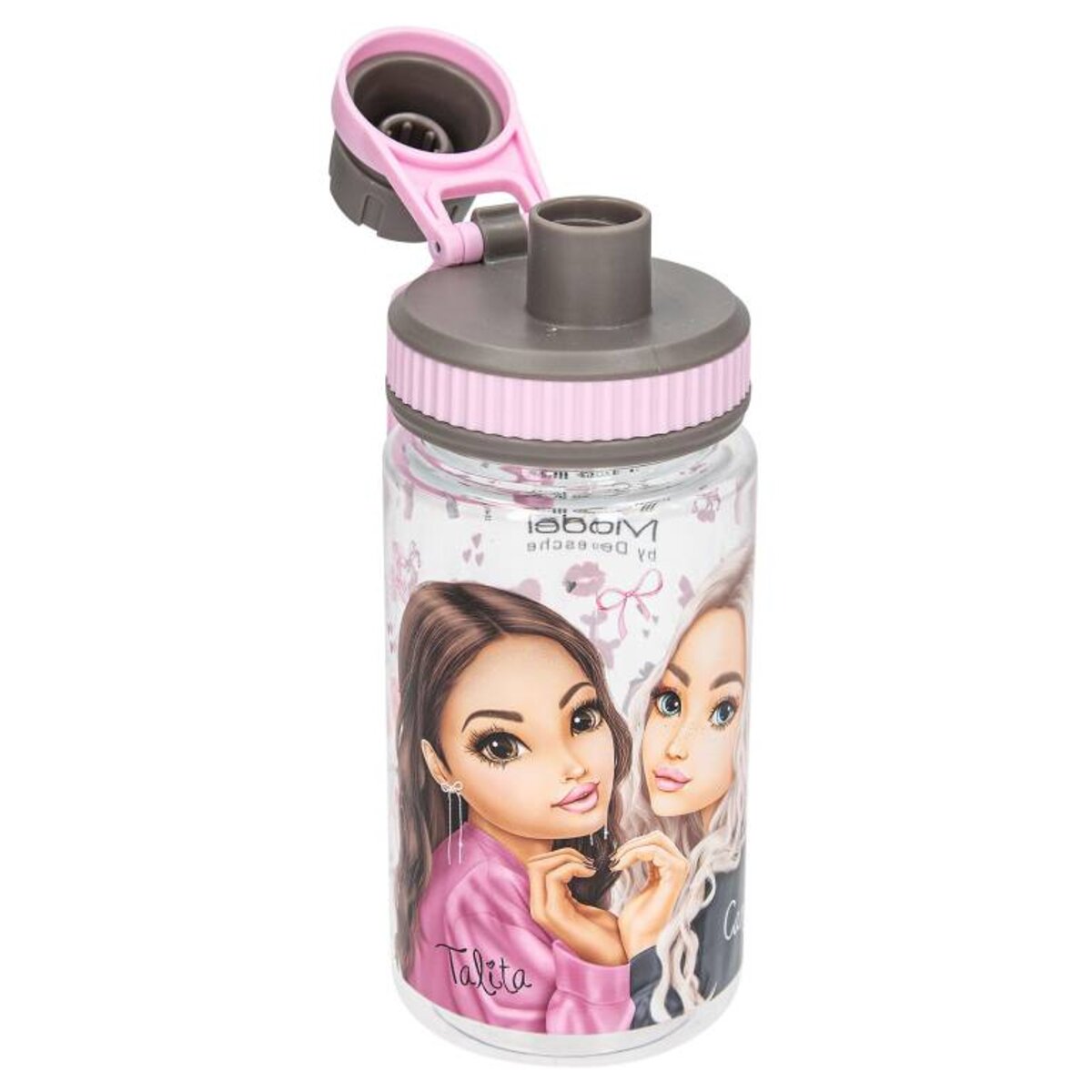 Depesche TOPModel Trinkflasche 0,5 Liter Schraubverschluss rosa grau MY BFF
