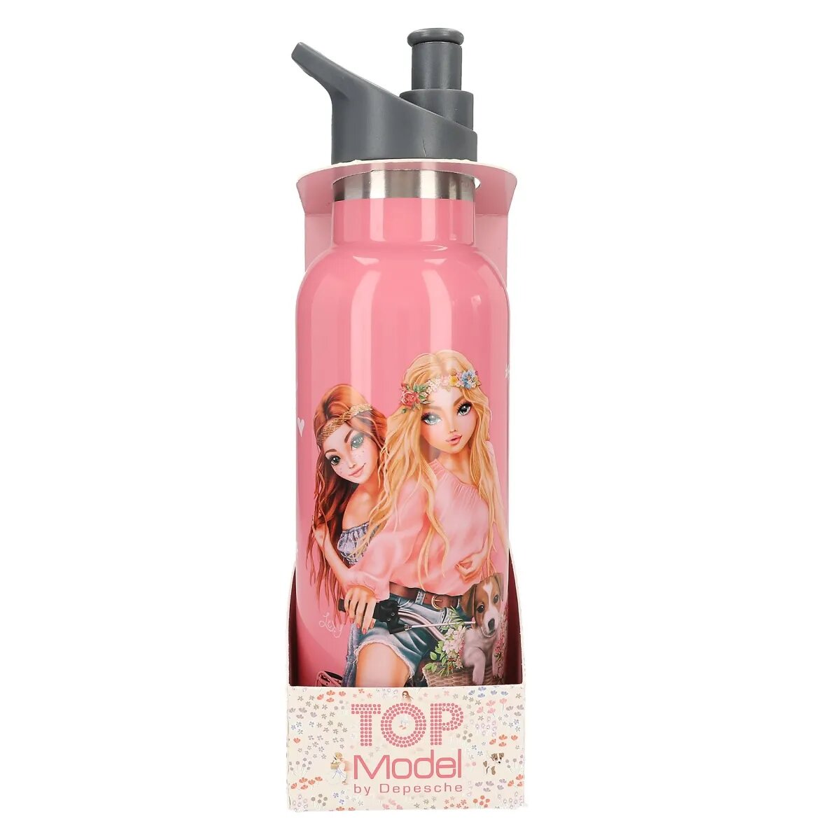 Depesche TOPModel Trinkflasche Edelstahl VELO FLEUR, 500ml