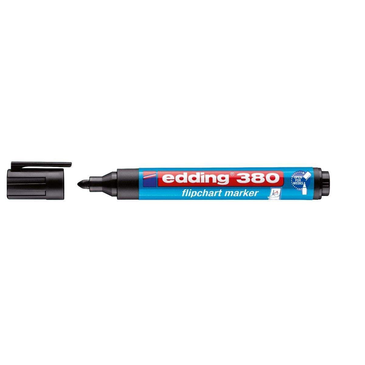 edding 380 Flipchartmarker, 1.5-3mm, Rundspitze, schwarz