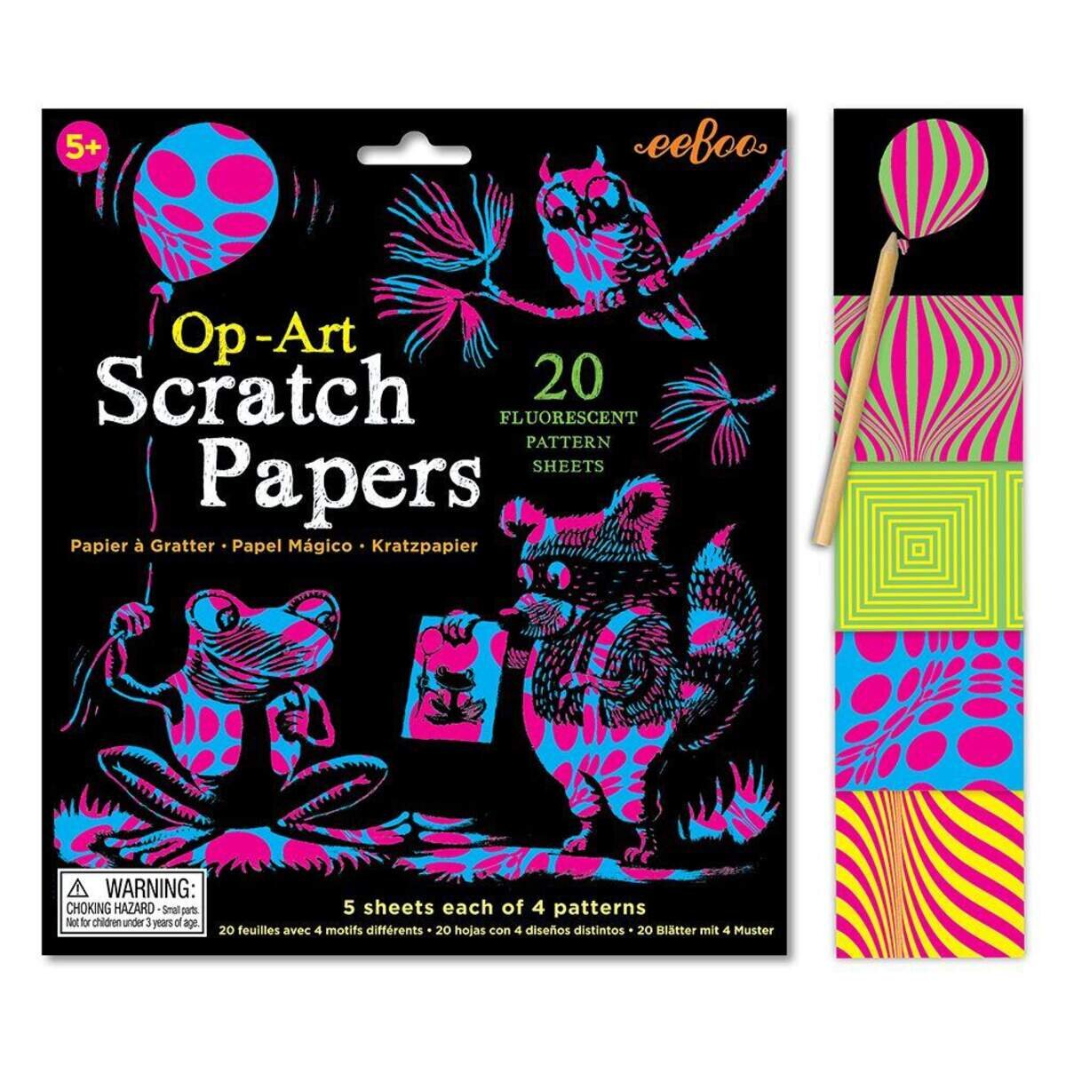eeBoo Kratzpapier Fluorescent