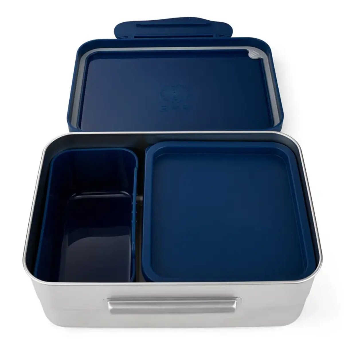 ergobag Edelstahl Brotdose blau 0,5 x 17 x 12 cm rostfrei