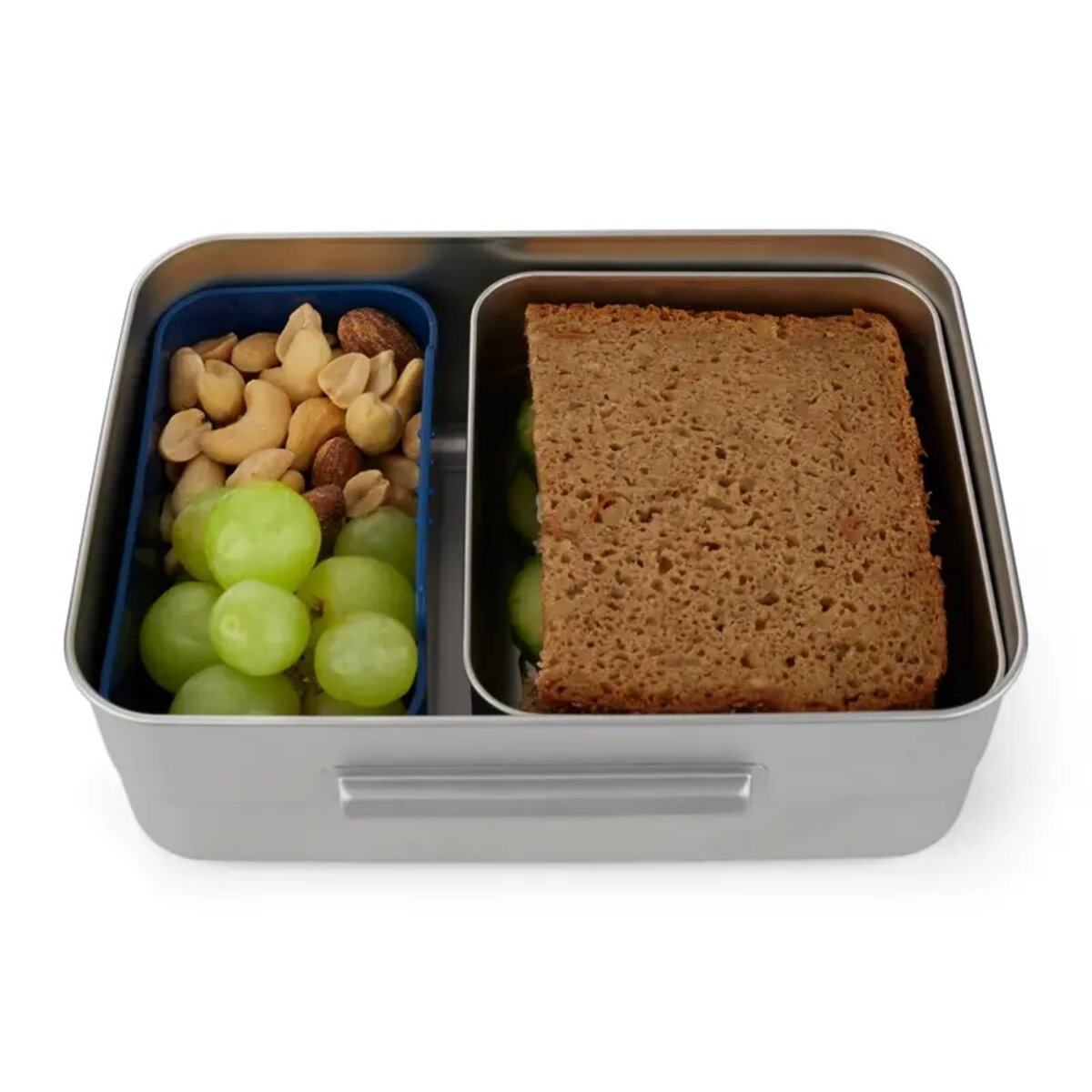 ergobag Edelstahl Brotdose blau 0,5 x 17 x 12 cm rostfrei