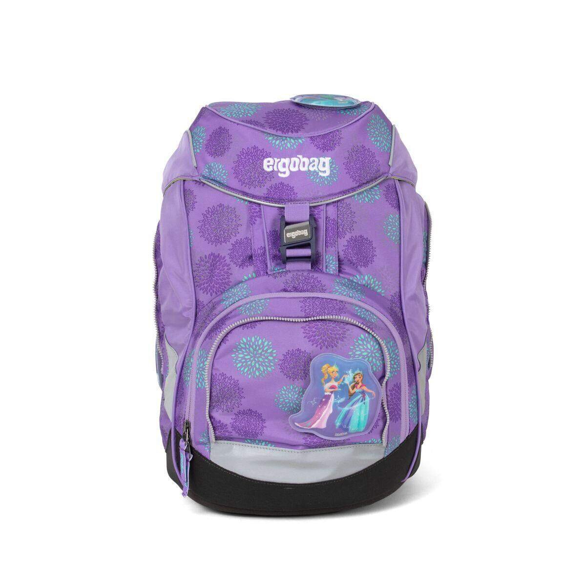 ergobag PACK Schulrucksack-Set Glow Edition SchlittenzauBär, 6-teilig