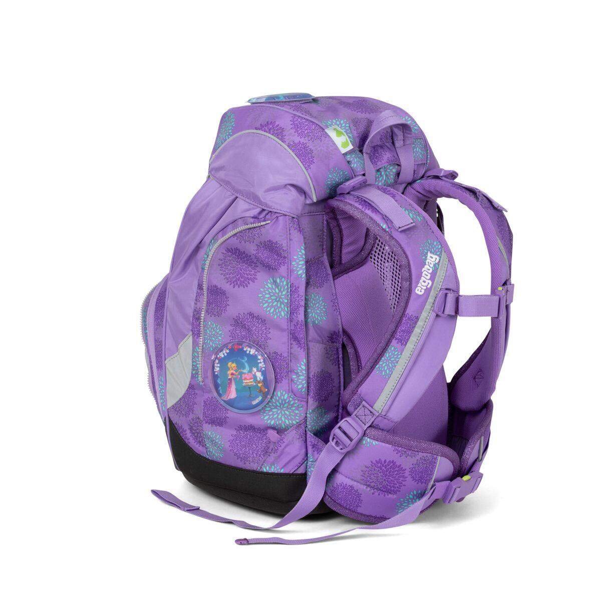 ergobag PACK Schulrucksack-Set Glow Edition SchlittenzauBär, 6-teilig