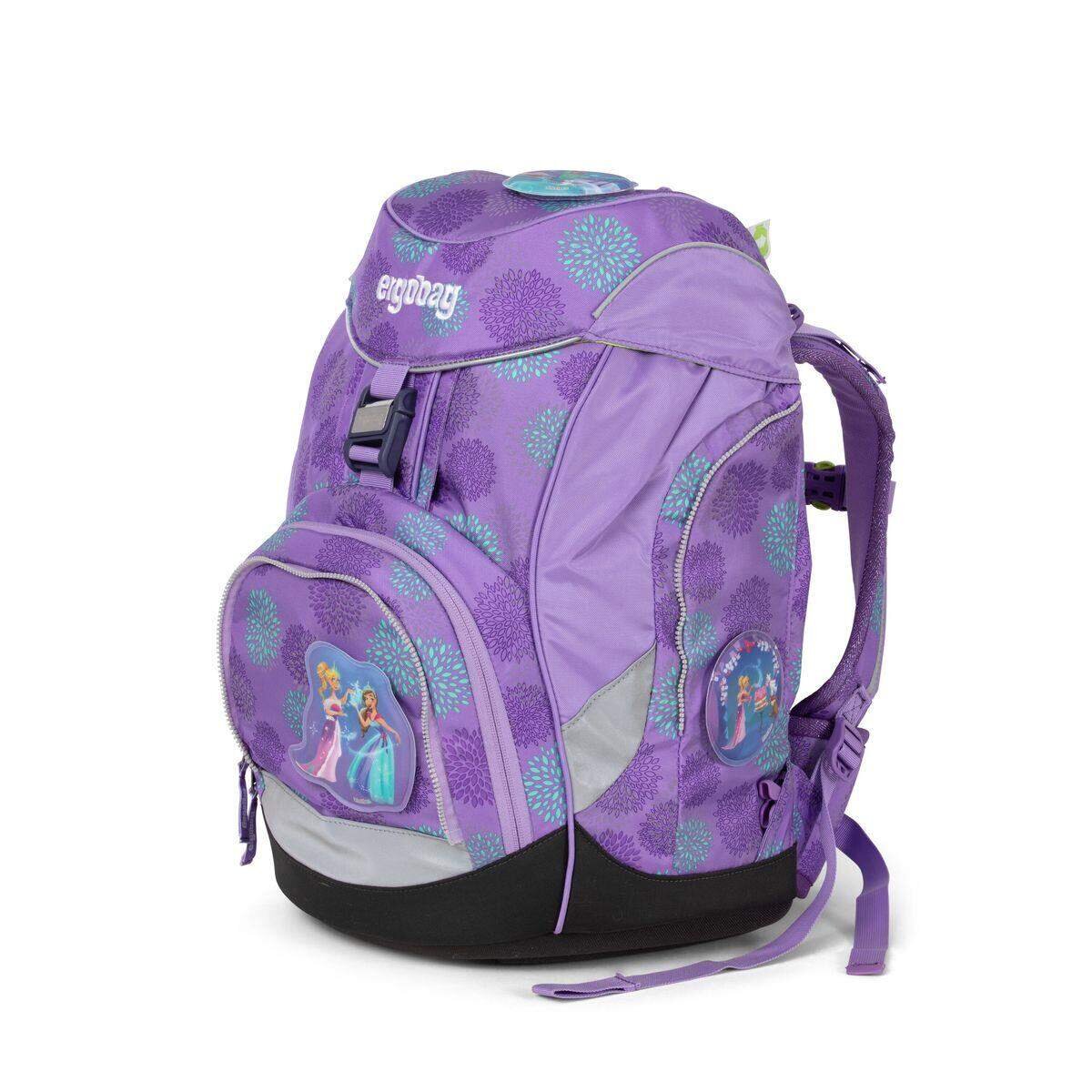 ergobag PACK Schulrucksack-Set Glow Edition SchlittenzauBär, 6-teilig