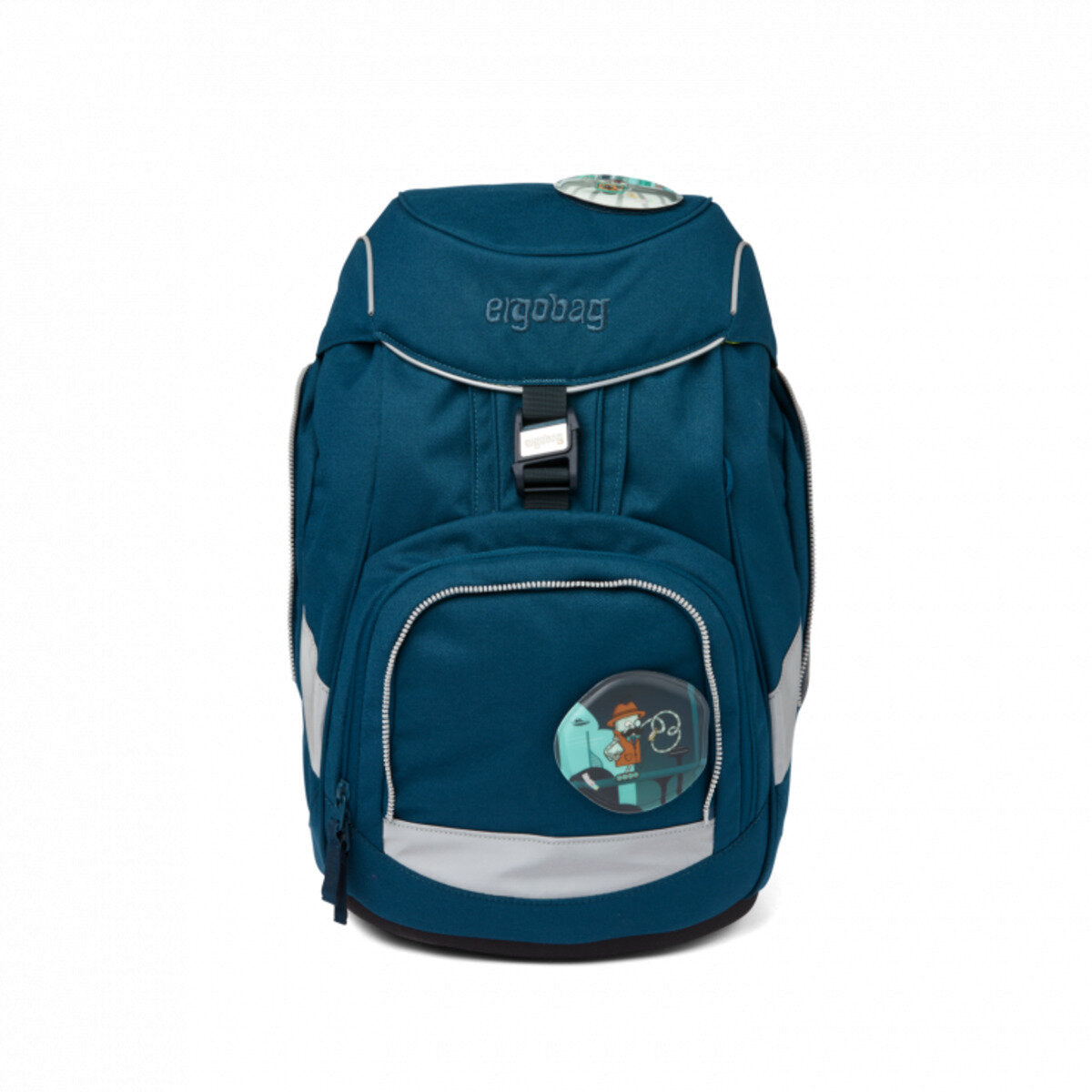ergobag PACK Schulrucksack-Set RobotBär, 6-teilig