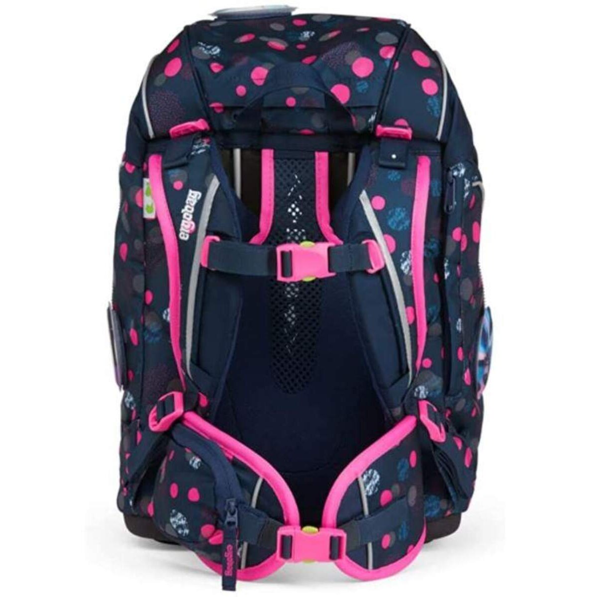 ergobag PACK Set PhantBärsiewelt Reflex Glow, ergonomischer Schulrucksack, Set 6-teilig