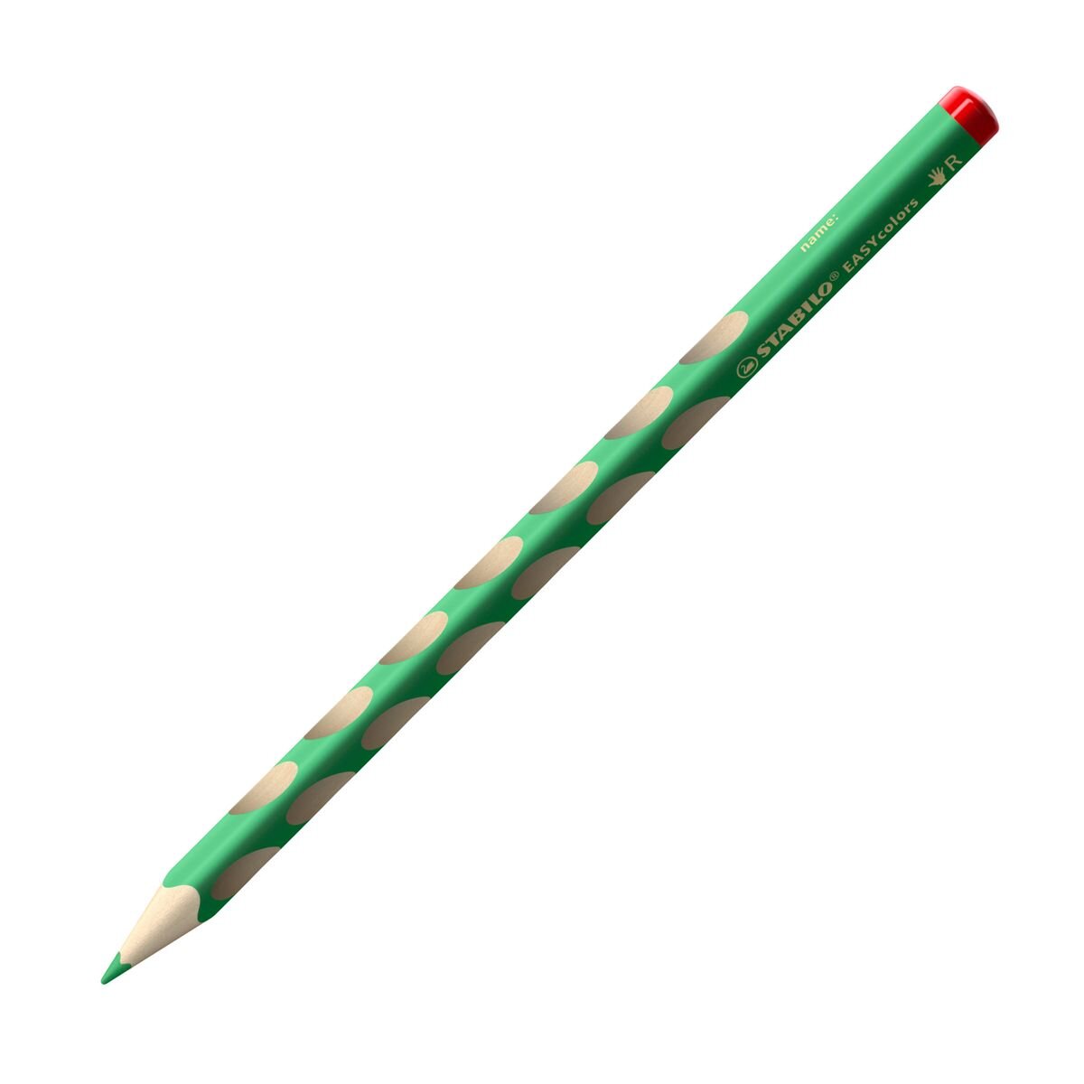 Ergonomischer Buntstift für Rechtshänder - STABILO EASYcolors - Einzelstift - deckgrün opaque