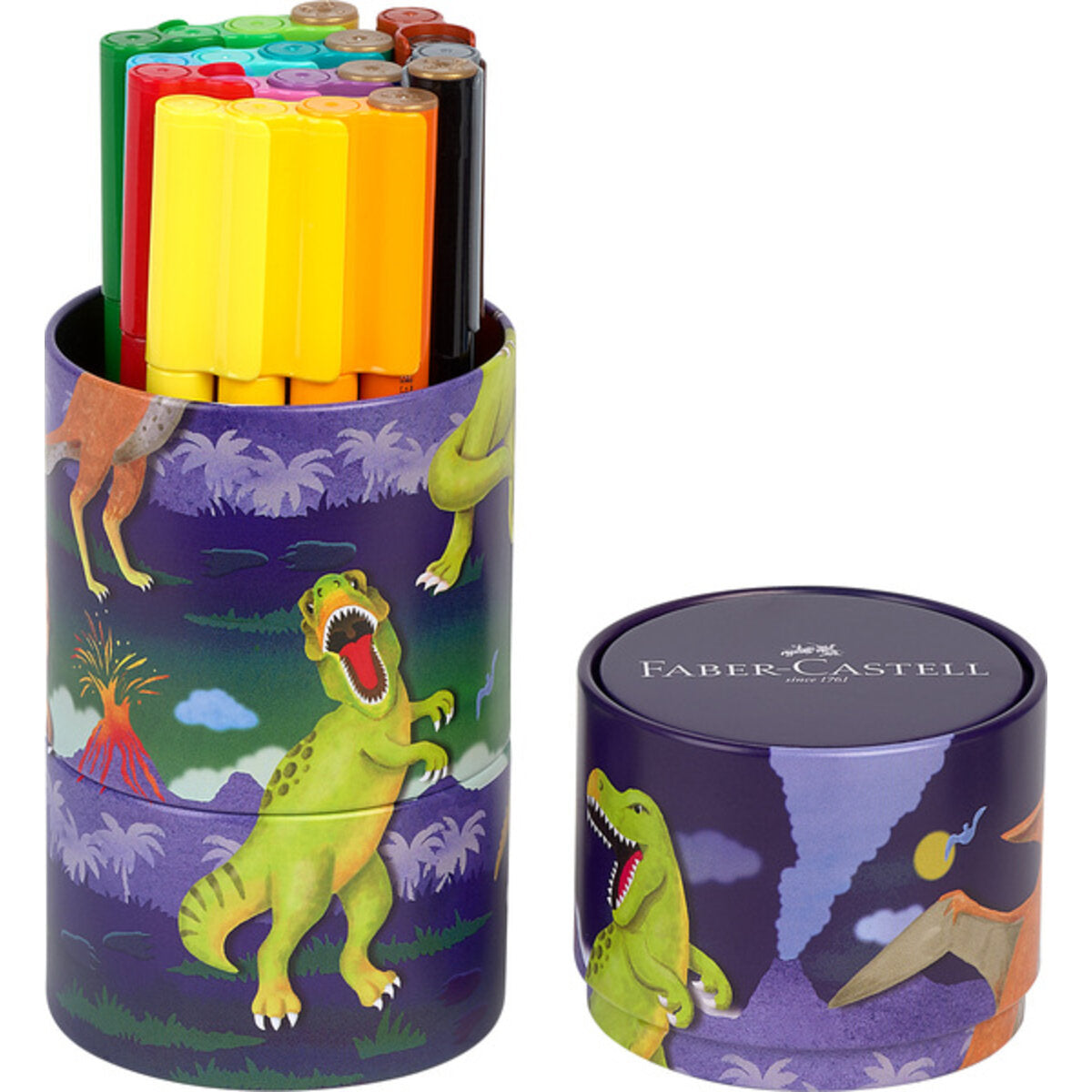 Faber-Castell Filzstift Connector Dino 20 Stifte