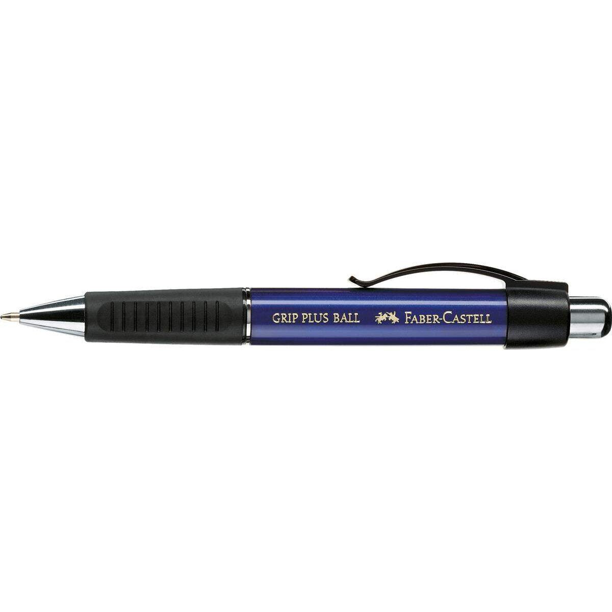 Faber-Castell Kugelschreiber GRIP PLUS BALL, M, blau metallic
