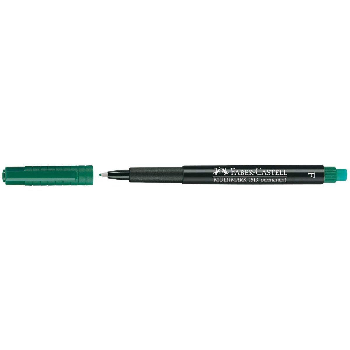 Faber-Castell Marker Multimark permanent, F, grün