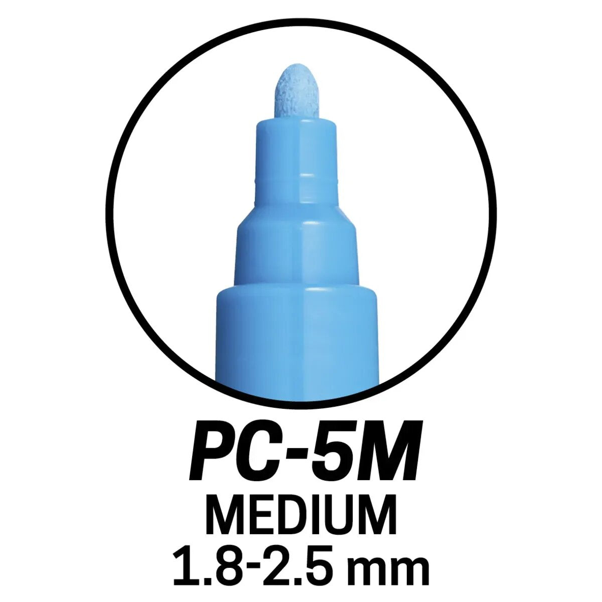 Faber-Castell Posca Marker UNI POSCA PC-5M 8er Set Grundfarben