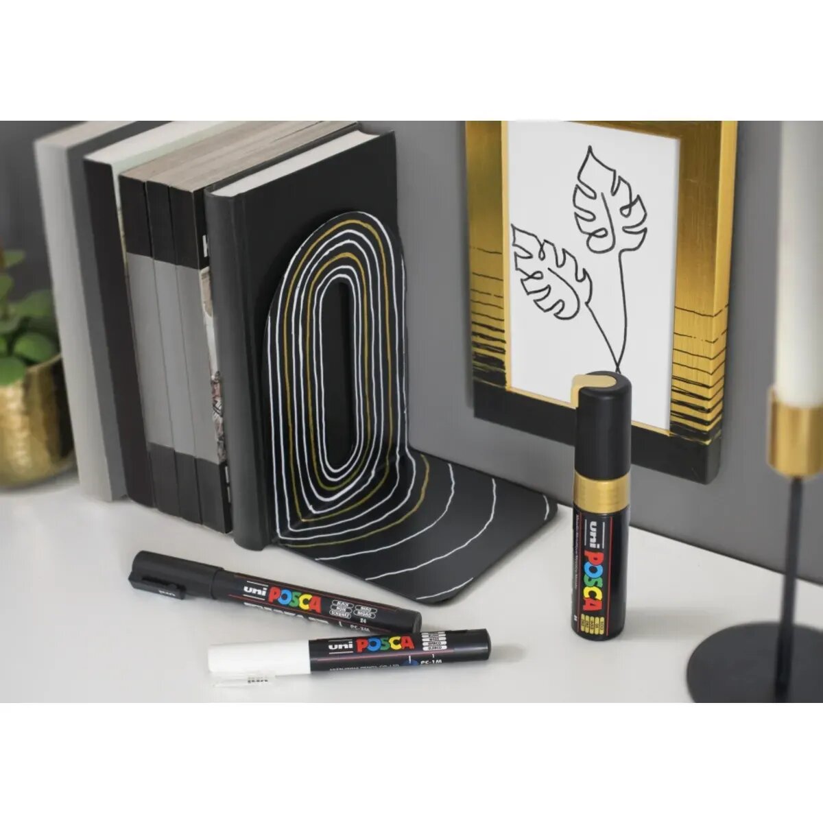 Faber-Castell Posca Marker UNI POSCA PC-5M 8er Set Grundfarben