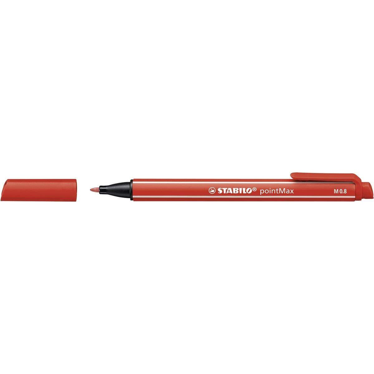 Filzschreiber - STABILO pointMax - Einzelstift - karmin