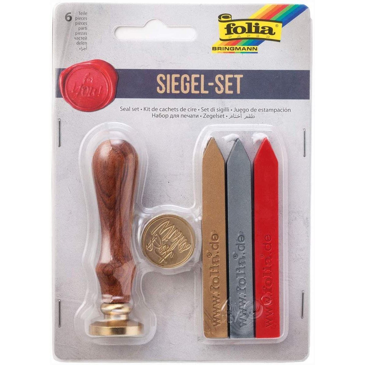 Folia Siegel Set mit zwei Siegelmotiven