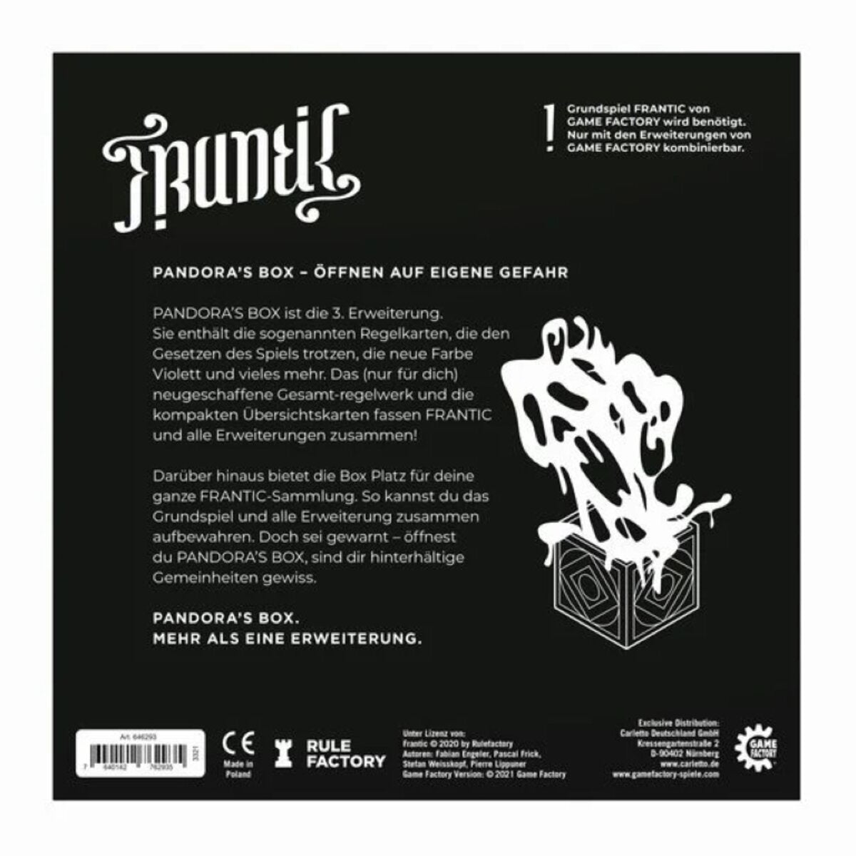 Game Factory - Frantic - Pandoras Box