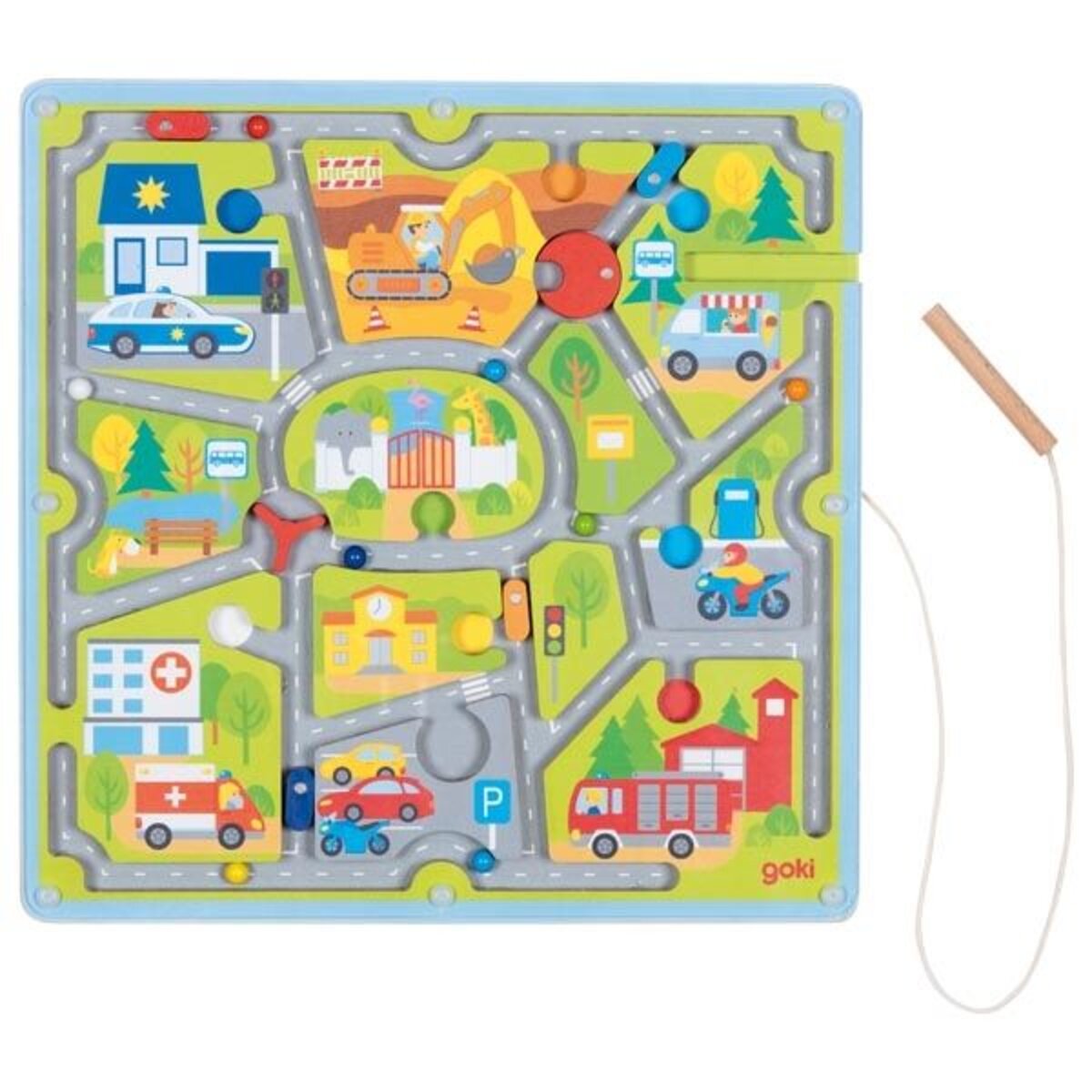 goki Magnetlabyrinth Kleine Stadt