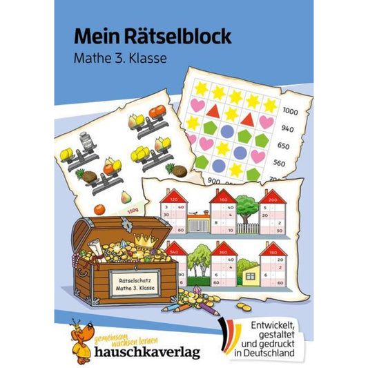Hauschka Verlag Mein Rätselblock Mathe 3. Klasse, Din A5