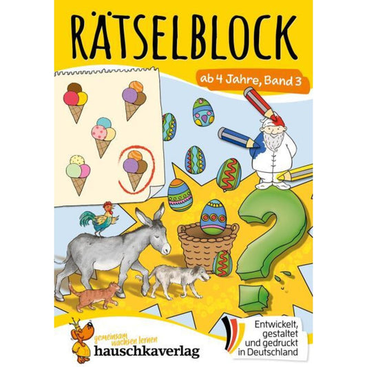 Hauschka Verlag Rätselblock ab 4 Jahre Band 3