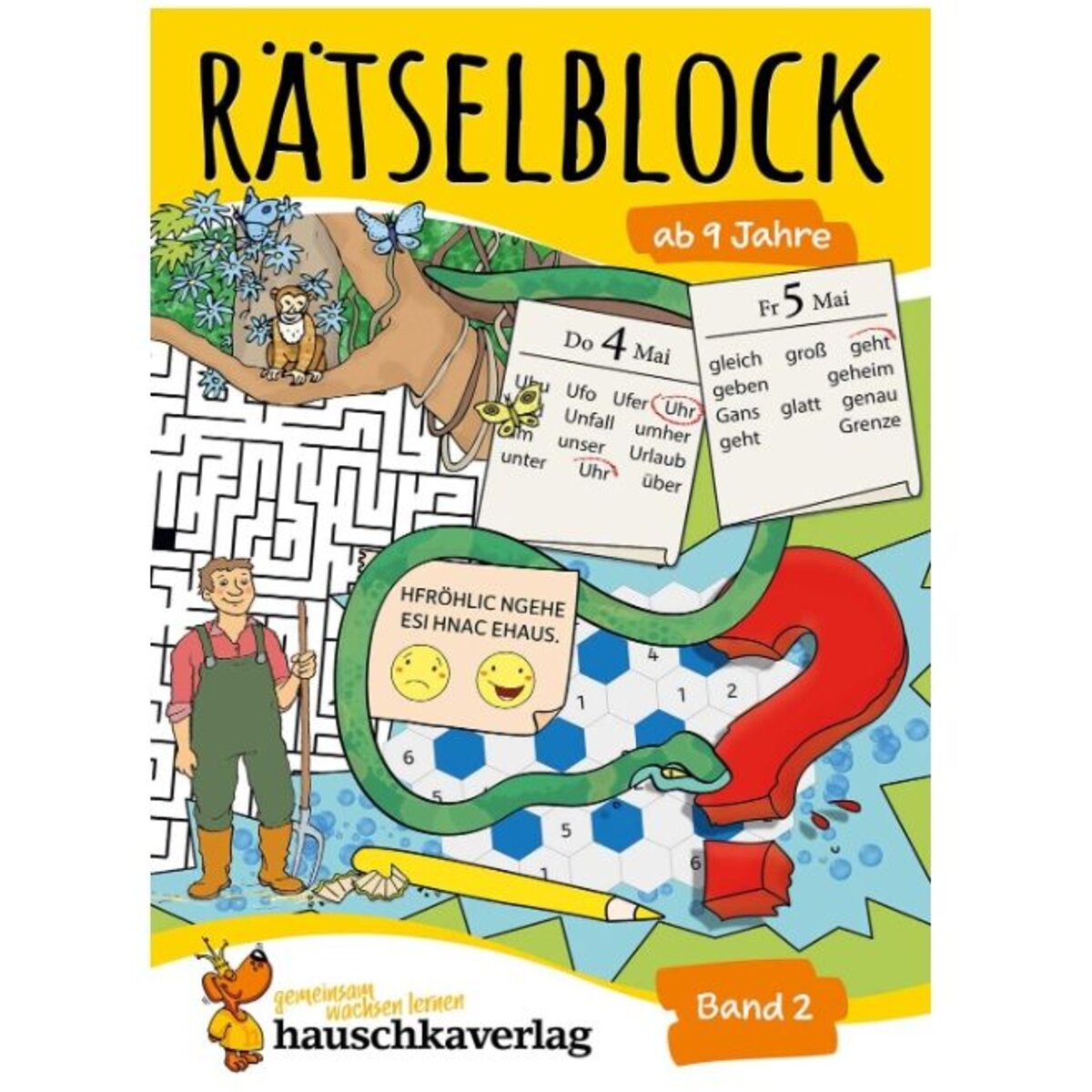 Hauschka Verlag Rätselblock ab 9 Jahre, Band 2, A5-Block
