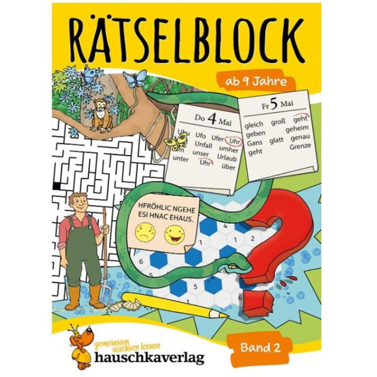 Hauschka Verlag Rätselblock ab 9 Jahre, Band 2, A5-Block