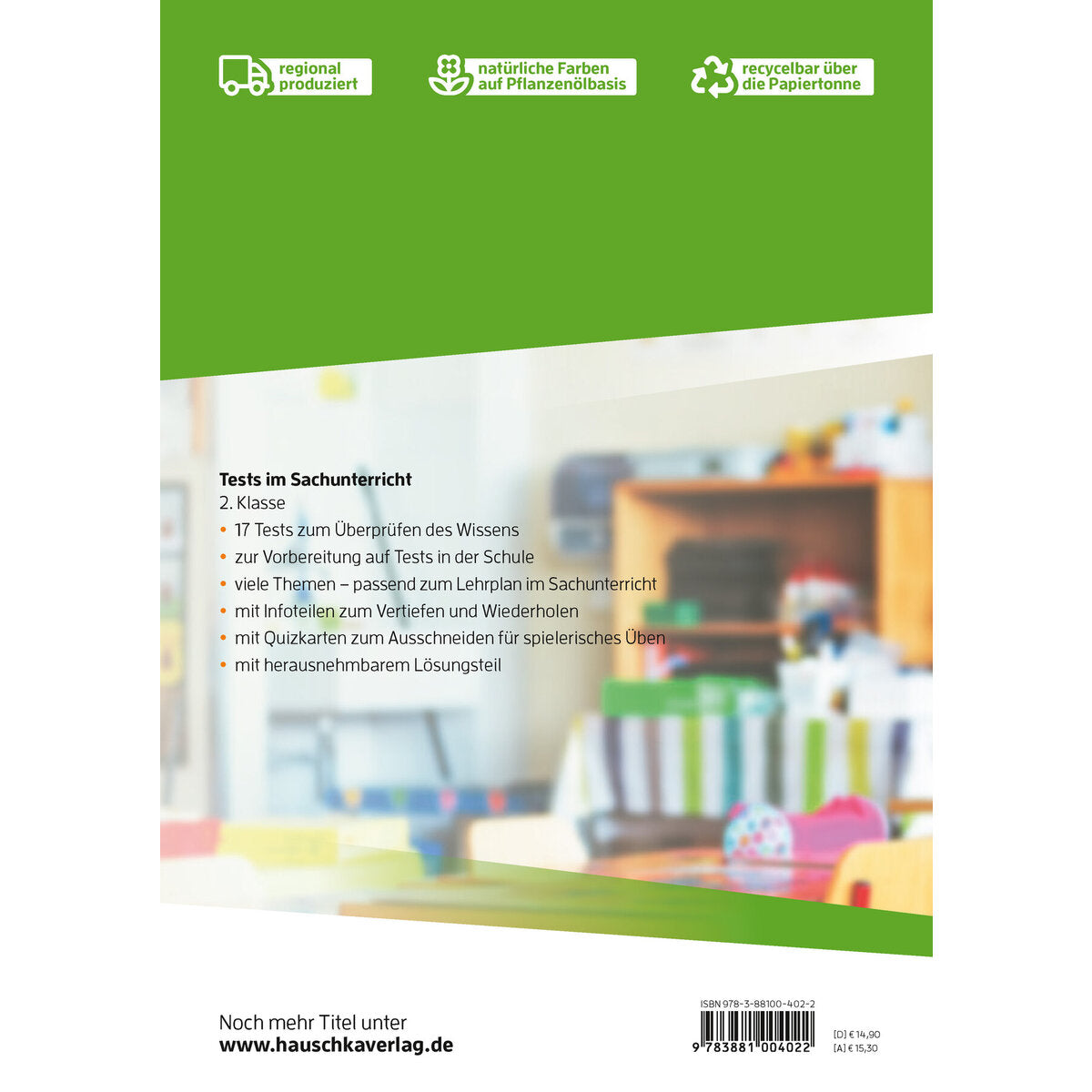 Hauschka Verlag Übungsheft mit Tests im Sachunterricht 2. Klasse