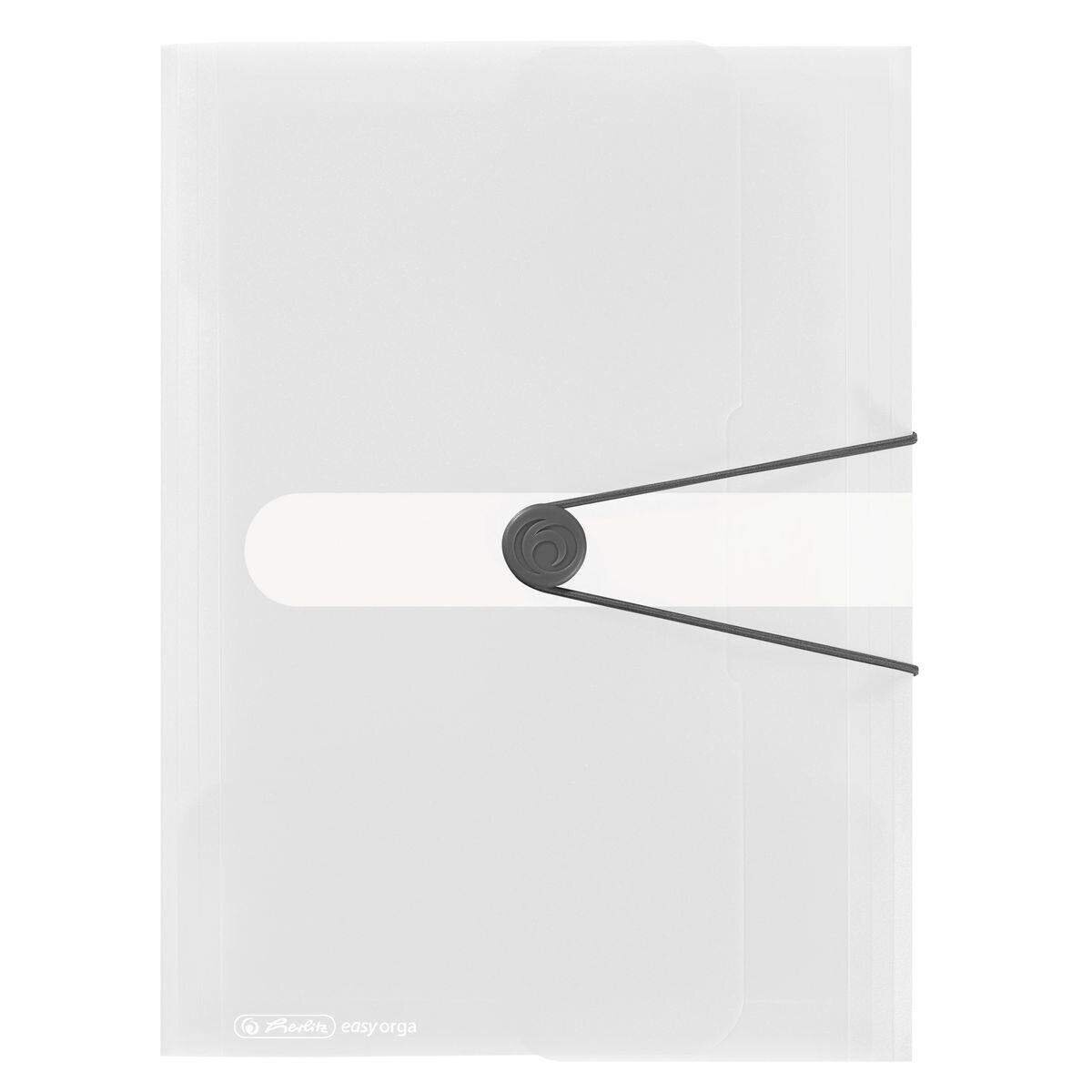 Herlitz Gummizugmappe PP A4 transpararent farblos